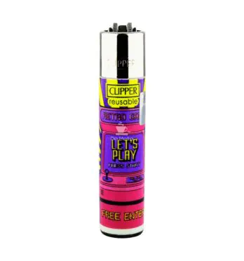 Isqueiro Clipper Game4life 2 de frente tabacaria da mata 