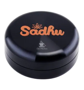 Pote Hermético de Alumínio Sadhu Black Edition 25ml de frente tabacaria da mata