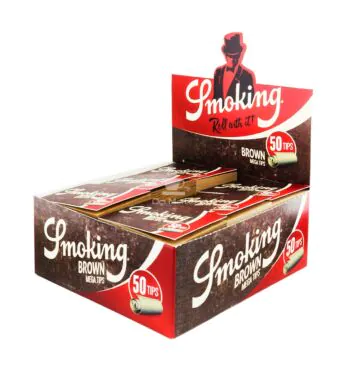 Caixa de Piteira Smoking Brown Mega Tps tabacaria da mata 