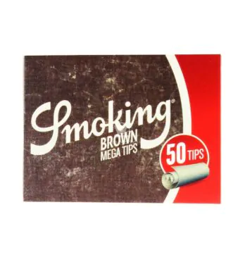 Piteira Smoking Brown Mega Tips de frente tabacaria da mata 