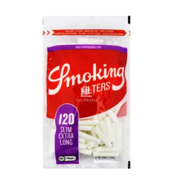  Filtro Slim Extra Long  Smoking c/120 de frente tabacaria da mata 