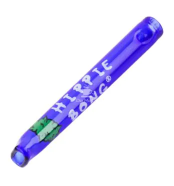 Piteira de Vidro Hippie Bong Colorida 5mm c/ 4,5cm de frente tabacaria da mata 