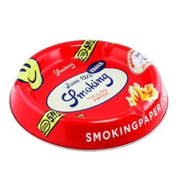 Cinzeiro de Metal Smoking Labels de lado tabacaria da mata