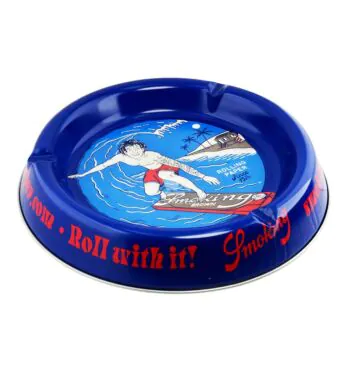 Cinzeiro de Metal Smoking Surf DE LADO TABACARIA DA MATA