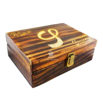 Caixa de Madeira Smoking de lado tabacaria da mata