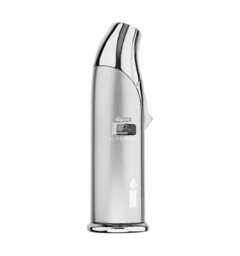Maçarico Premium de Metal Hit Goose Silver de frente tabacaria da mata