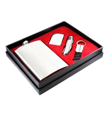 Kit de Cantil Metal C/ Acessórios de lado tabacaria da mata