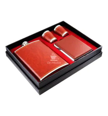 Kit de Cantil Metal Marrom C/ 4 Peças de lado tabacaria da mata