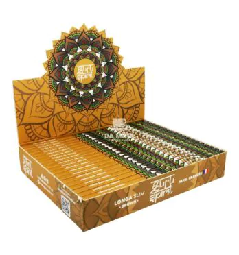 Caixa de Seda Guru Spirit Longa Brown Slim de lado tabacaria da mata