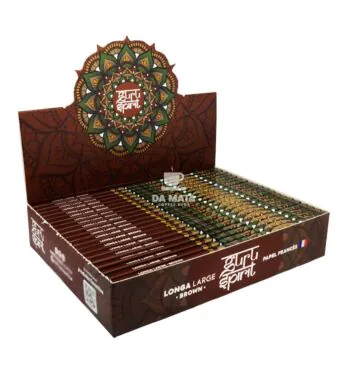 Caixa de Seda Guru Spirit Longa Brown Large de lado tabacaria da mata