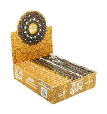 Caixa de seda Guru Spirit 1 1/4 Brown Slim tabacaria da mata 