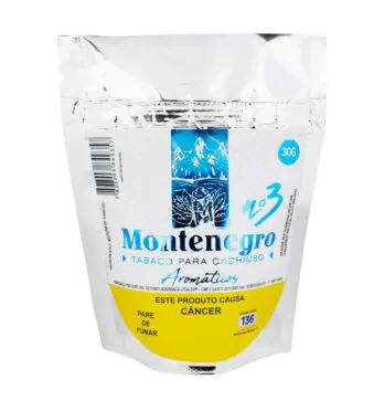 Montenegro P/ Cachimbo Baunilha N.3 30g de frente tabacaria da mata 
