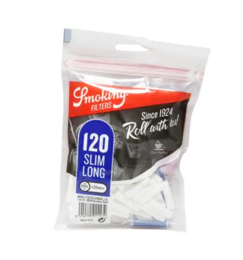 Filtro Smoking Slim Long 6mm de frente tabacaria da Mata