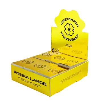 Caixa de Piteira Cremaria Large Gold de lado tabacaria da mata