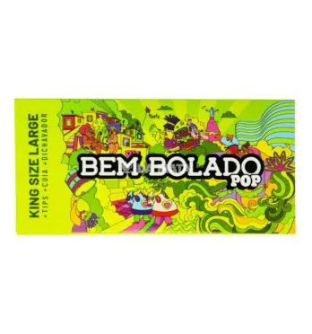 Seda Bem Bolado Pop King Size + Tips + Cuia + Dichavador de frente tabacaria da mata