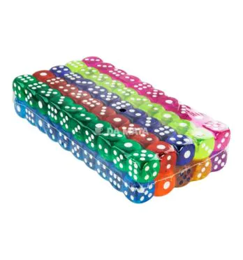 Kit de Mini Dados Com 100un de lado tabacaria da mata