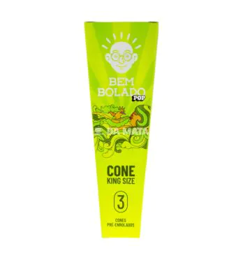 Cone Bem Bolado Pop King Size 3un de frente tabacaria da mata