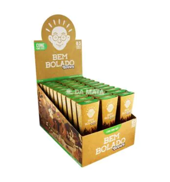 Caixa de Cone Bem Bolado Brown King Size de lado tabacaria da mata
