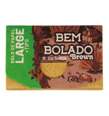 Seda Bem Bolado Brown Rolos C/ Piteira de frente tabacaria da mata 