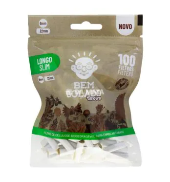 Filtro Bem Bolado Pop Brown Slim Longo de frente tabacaria da mata