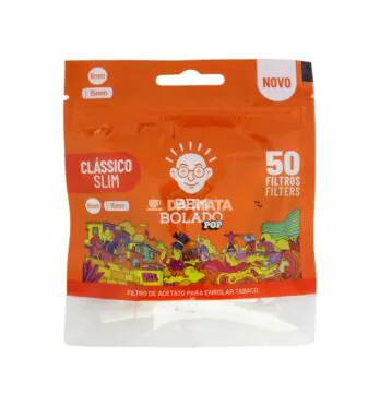 Filtro Bem Bolado Pop Clássico Slim C/50un de frente tabacaria da mata