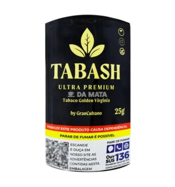 Tabash Ultra Premium 25g de frente tabacaria da mata