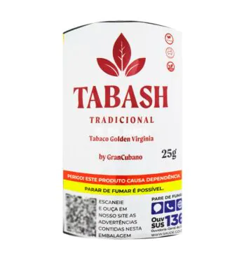 Tabash Tradicional 25g de frente tabacaria da mata
