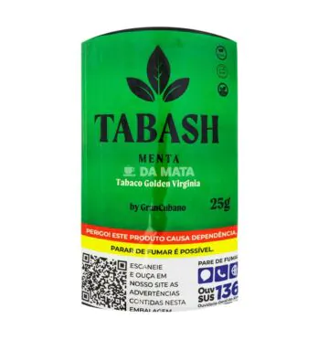 Tabash Menta 25g de frente tabacaria da mata