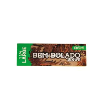 Seda Bem Bolado Brown 1 1/4 Large 100 Folhas de frente tabacaria da mata