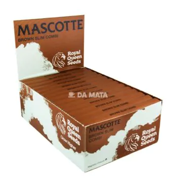 Caixa de Seda Mascotte Royal Queen Seeds King Size + Tips de lado tabacaria da mata