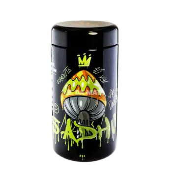 Pote Hermético UV Sadhu Black Edition 500ml de frente tabacaria da mata