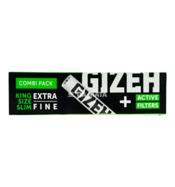 Seda Gizeh Black King Size + Filtro Carvão de frente tabacaria da mata