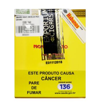 Charuto Cubano Montecristo N5 C/5
