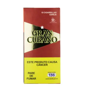 Cigarrilha Gran Cubano Cereja C/ Piteira de frente