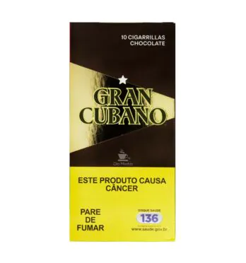 Cigarrilha Gran Cubano Chocolate C/ Piteira de frente
