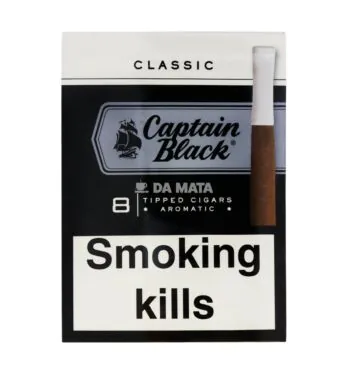 Cigarrilha Captain Black Classic C/8un de frente tabacaria da mata
