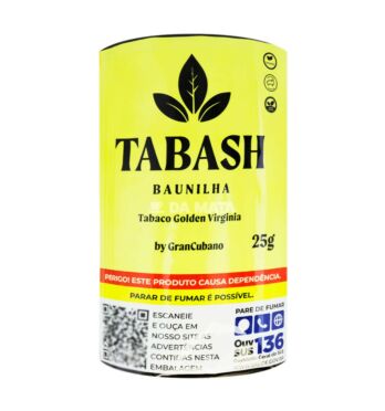 Tabash Baunilha Golden Virginia 25g de frente tabacaria da mata