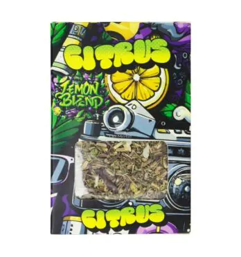Chá Kumbaya Lemon Blend Citrus 20g de frente tabacaria da mata