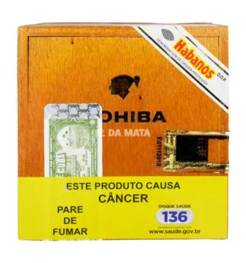 Caixa de Charuto Cohiba Robusto de frente tabacaria da mata