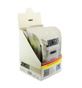 Caixa de Jungle Baunilha C/5un de lado aberto tabacaria da mata