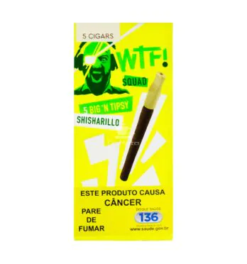 Cigarrilha WTF Big'n Tipsy Cray Squad Limão C/5un de frente tabacaria da mata