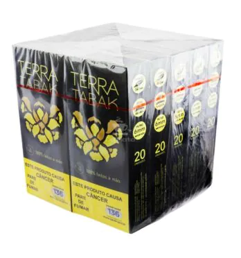 Caixa de Terra Tabak Brown c/ Filtro 6mm de frente tabacaria da mata 