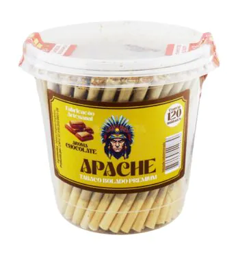 Pote de Apache Bolado Chocolate de frente tabacaria da mata 