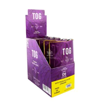 Caixa de Tog Virginia Destalado 25g caixa aberta Tabacaria Da Mata