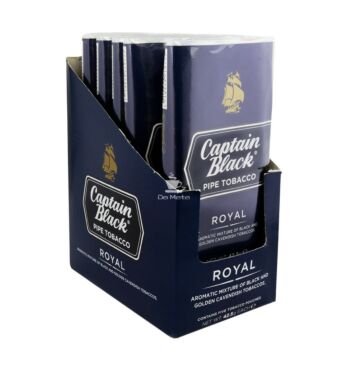 Caixa de Captain Black Royal de lado