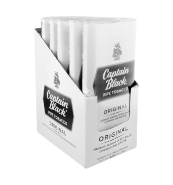 Caixa de Captain Black White de lado