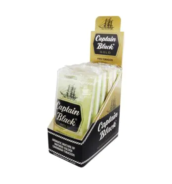 Caixa de Captain Black Gold de frente aberta