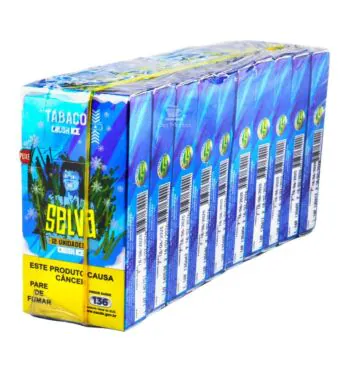Pacote de Selva Natural Crush Ice de lado tabacaria da mata 