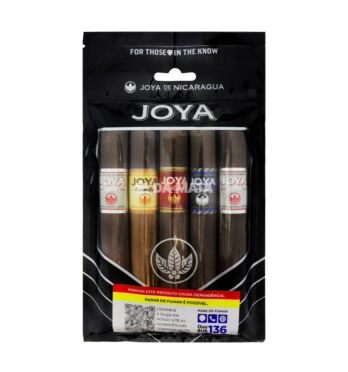 Kit de 5 Charutos Joya de Nicaragua Line Go Pack de frente tabacaria da mata