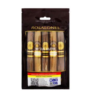 Kit de 5 Charutos Joya de Nicaragua Rosalones Line Go-Pack DE FRENTE TABACARIA DA MATA